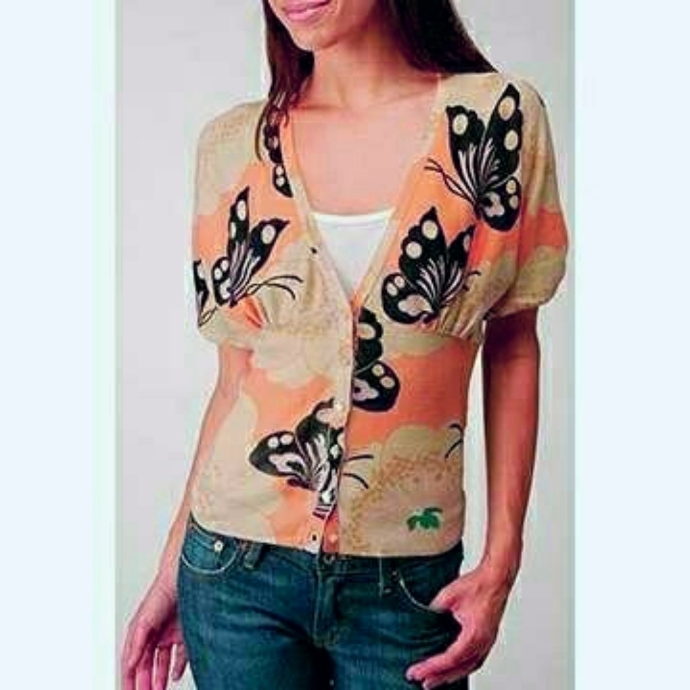 Lucky Brand Butterfly Cardigan